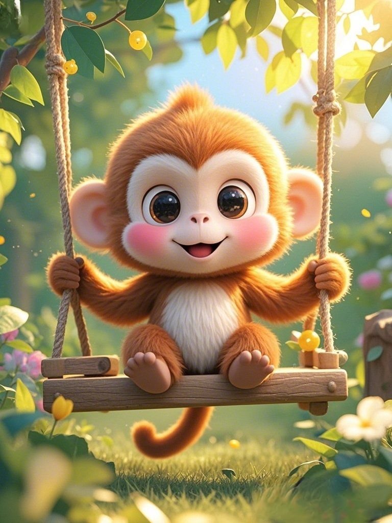 Cool monkey avatar with red bucket hat for stylish TikTok, Discord, and casual gaming icons