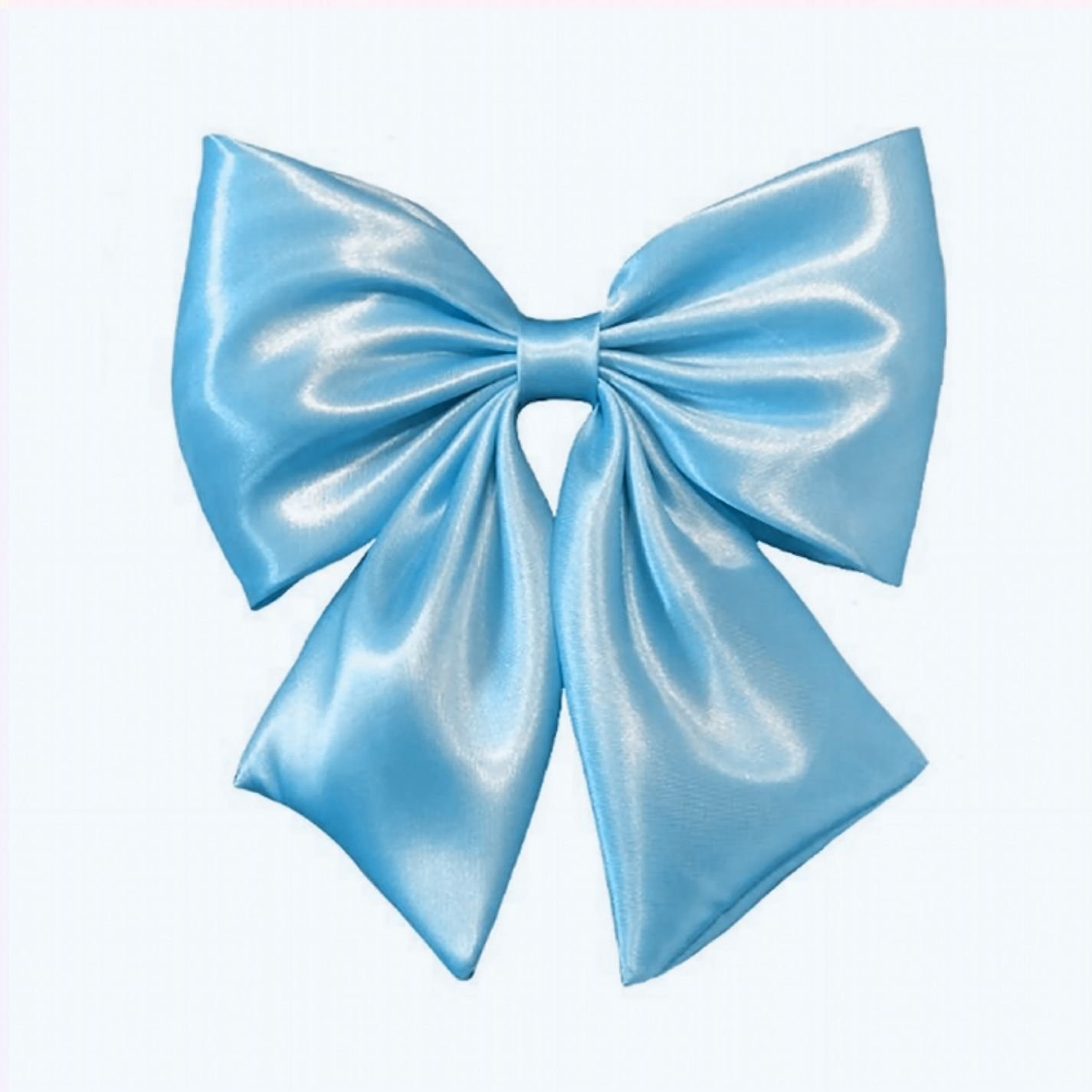 Blue coquette pfp with satin bow and icy pastel tones for Discord and TikTok profiles