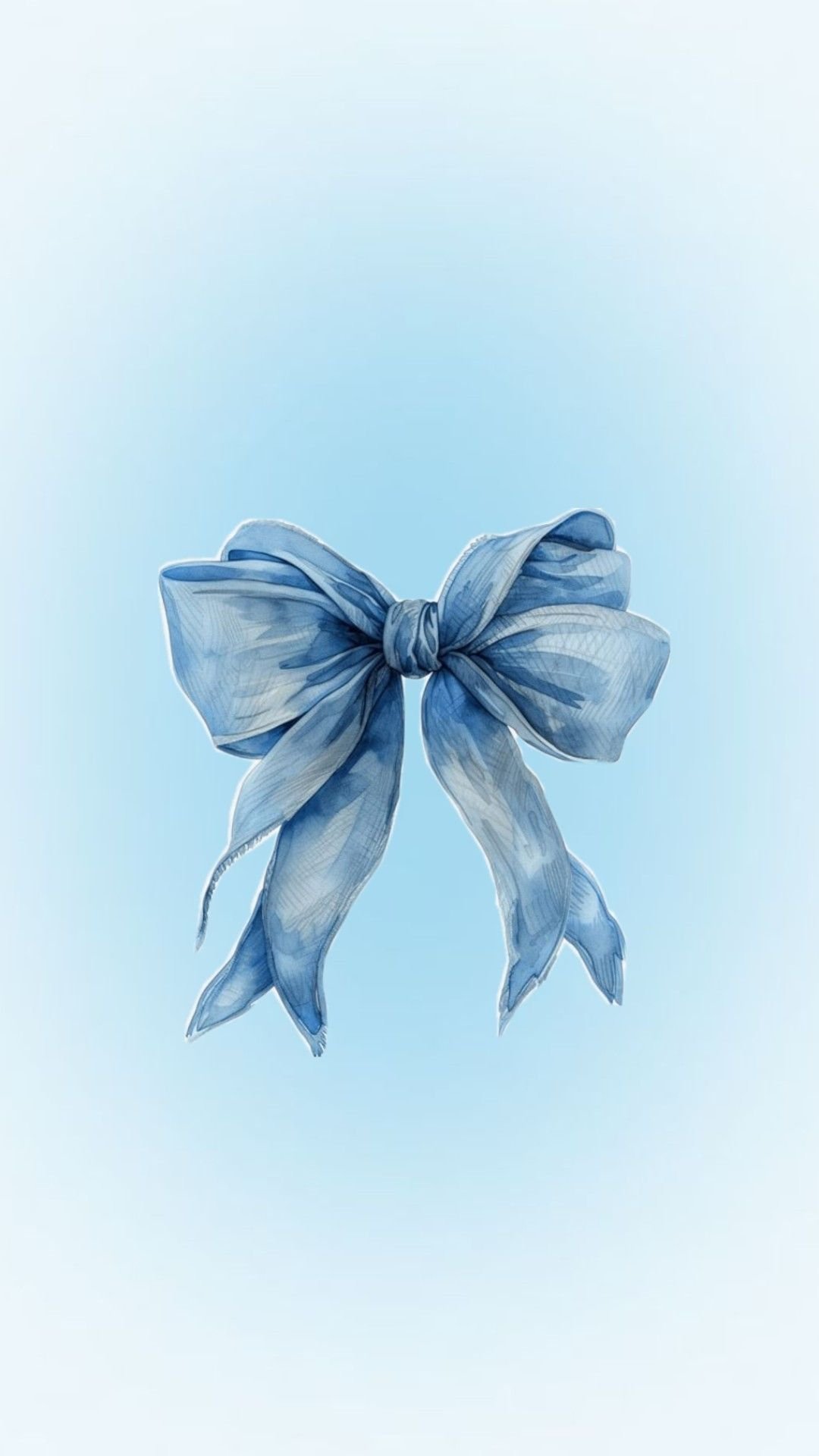 Icy blue coquette pfp with bow and heart detail for aesthetic TikTok and gaming avatars