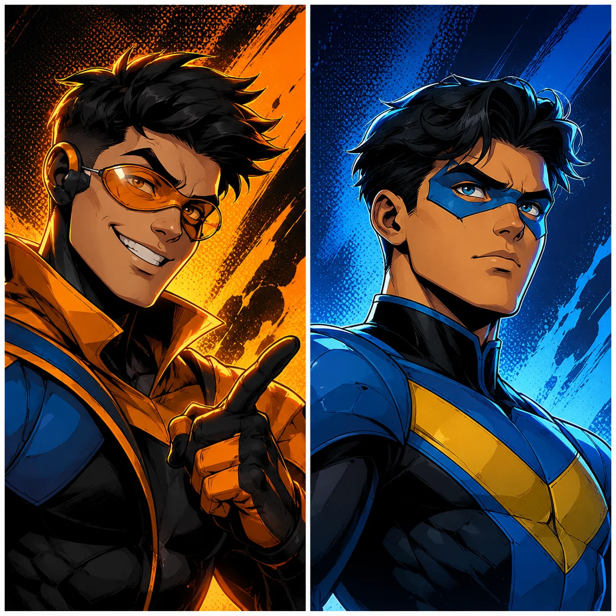 Rex and Mark teammates matching invincible pfp with Teen Team vibes perfect for Discord squads