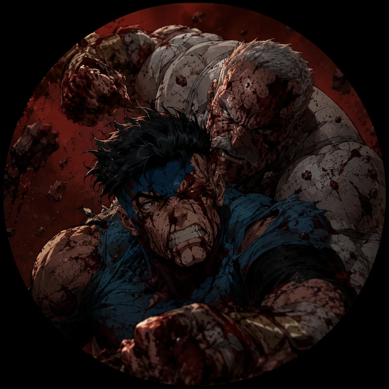 Conquest brutal fight invincible dark pfp with intense combat aftermath for horror-loving Discord profiles
