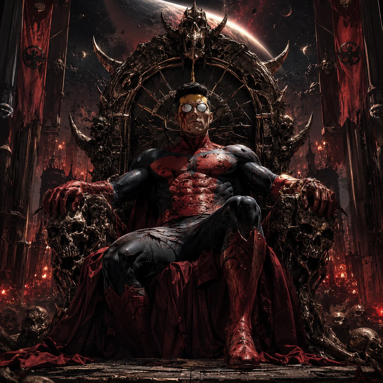 Throne room Emperor Mark invincible pfp with regal composition for royal Discord avatars