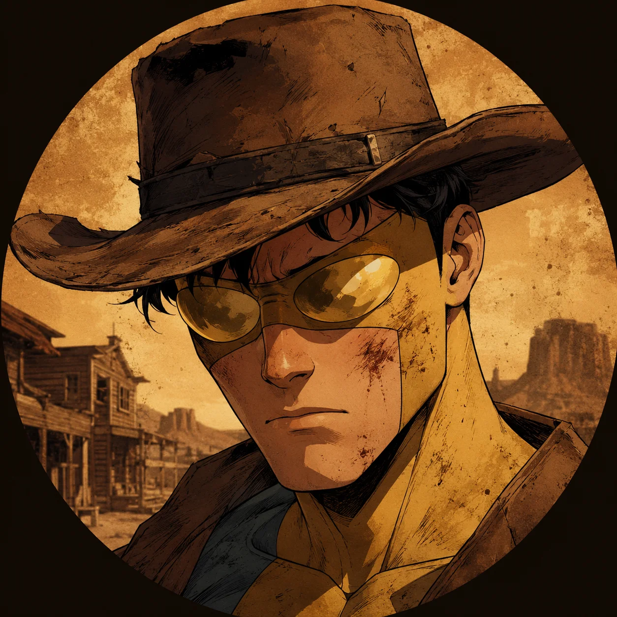 Cowboy Mark invincible pfp with dusty hat and stern look perfect for unique Discord and TikTok profiles