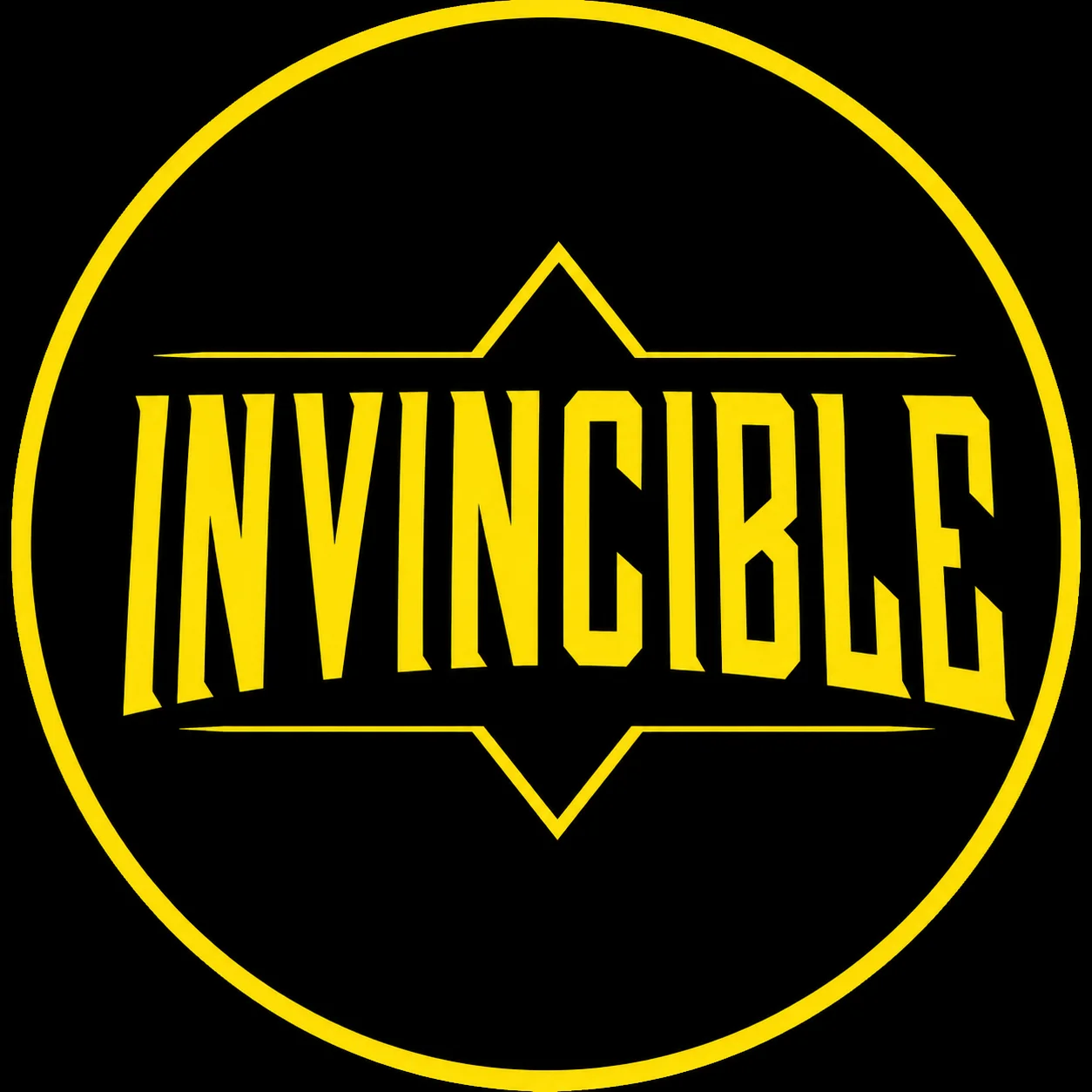 Clean typography logo minimalist invincible pfp with brand style for professional Discord profiles