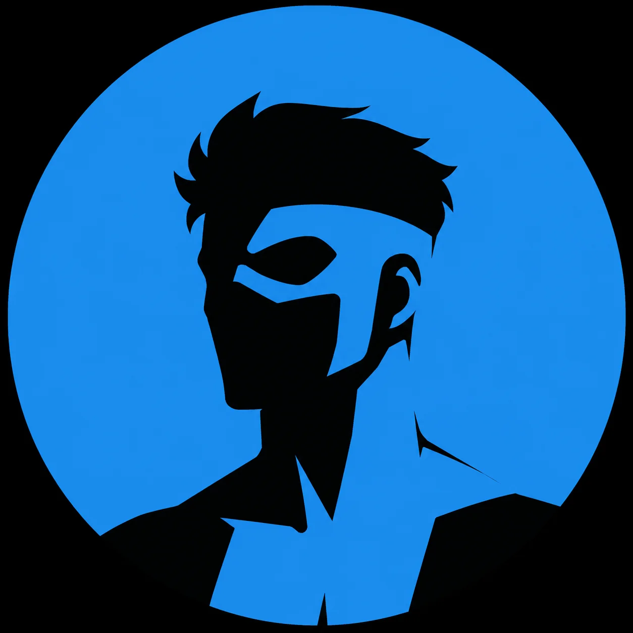 Minimalist Mark Grayson invincible pfp with flat silhouette design for clean Discord icon profiles