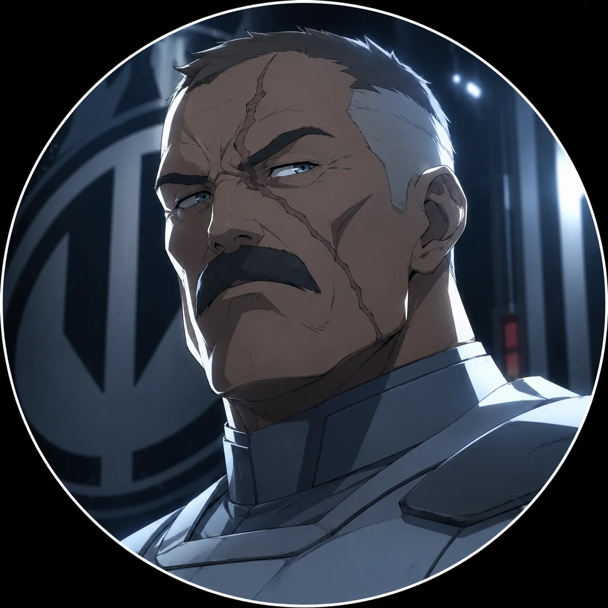 General Kregg Viltrumite invincible pfp with signature scar for imperial Discord warrior profiles
