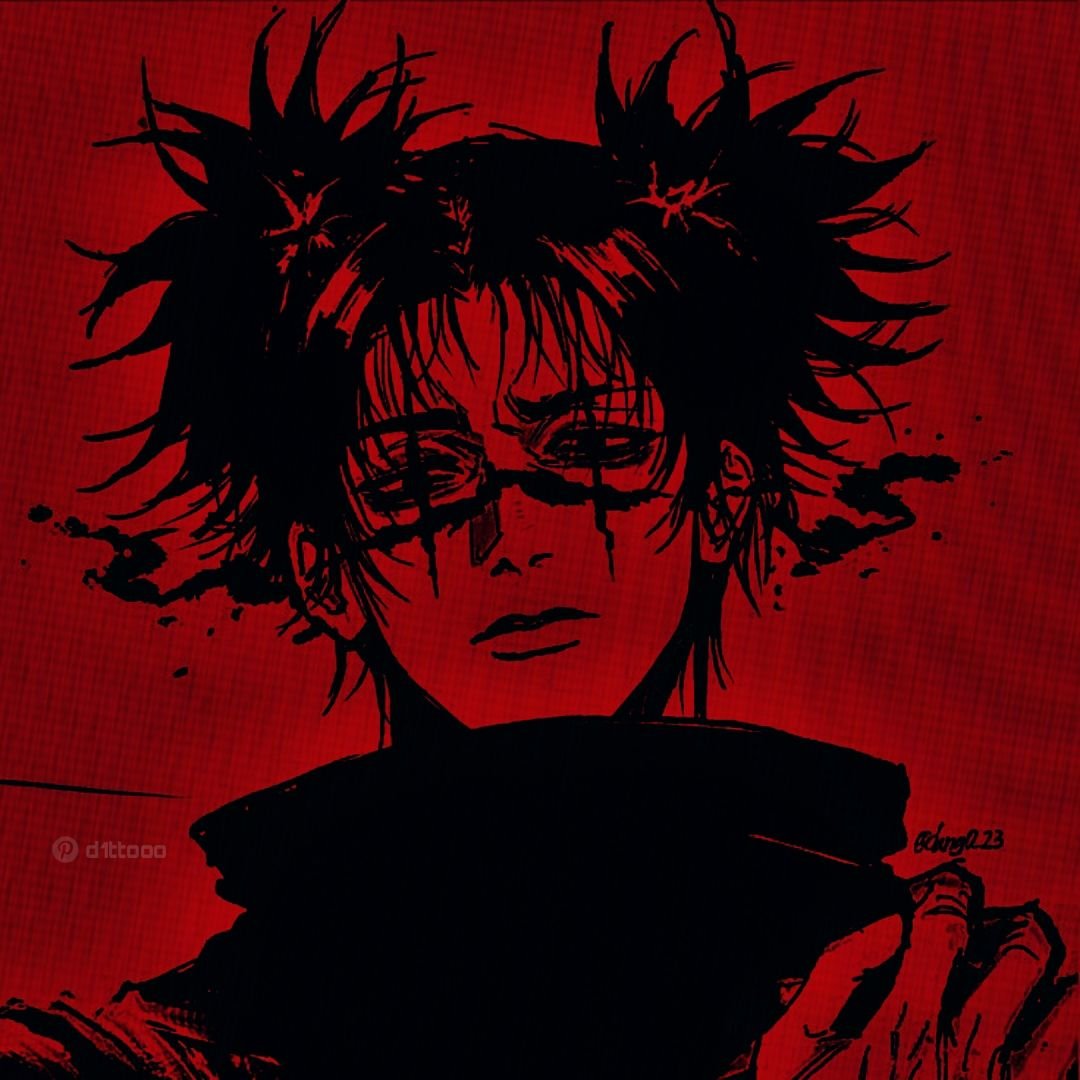 Matching anime red pfp duo with mirrored selfie poses for TikTok and Discord profile sets