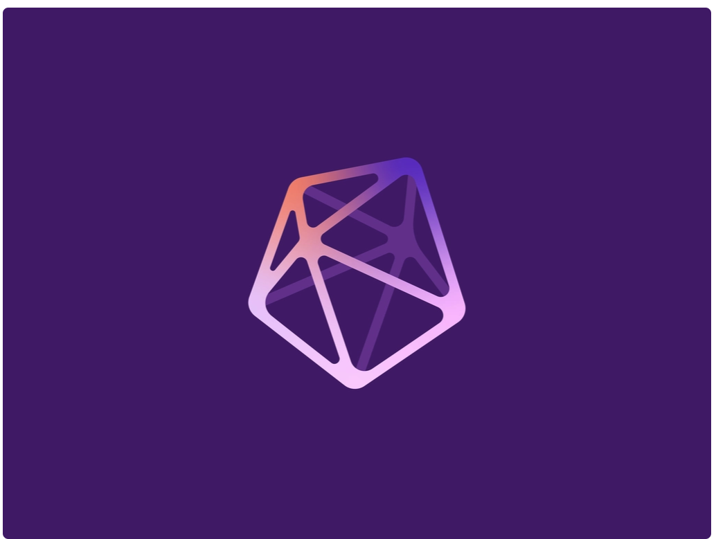 Minimalist violet avatar with geometric lines for modern non-anime profile picture styling