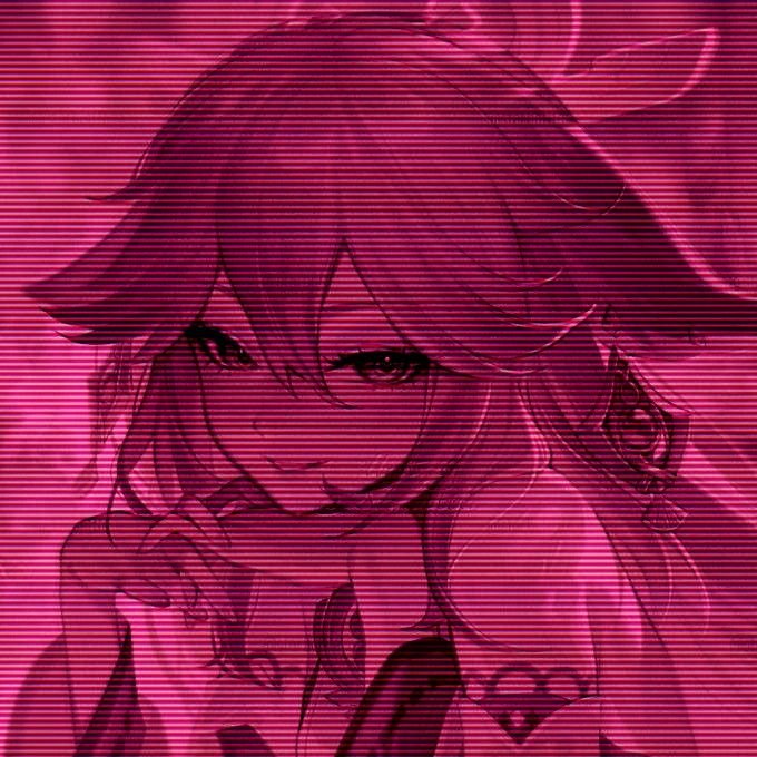 Hot pink neon pfp with high contrast lighting and bold glow, striking profile picture for Discord and gaming