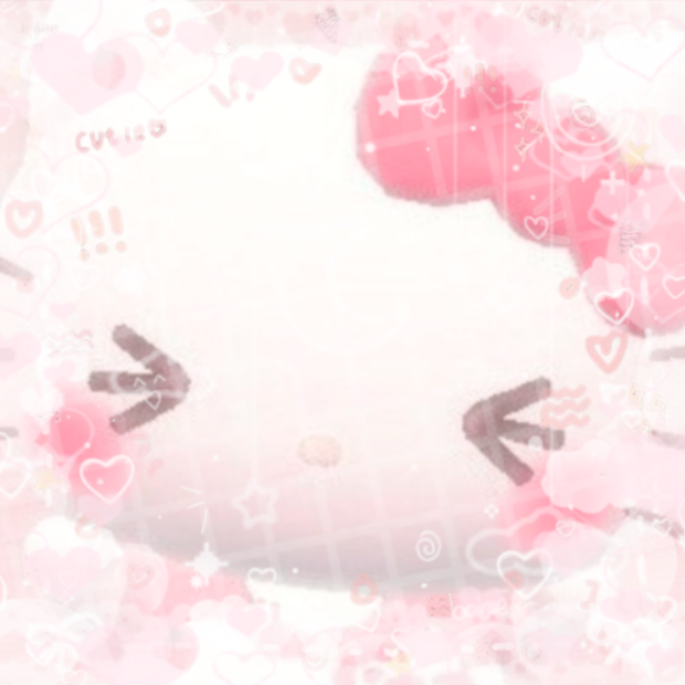 Pastel pink pfp featuring soft sparkle and cloud decorations, dreamy aesthetic profile picture for TikTok and Pinterest boards