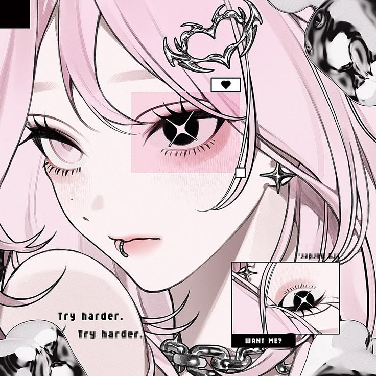 Y2K pink pfp with glossy chrome texture and metallic sheen, retro aesthetic profile picture for TikTok and Instagram