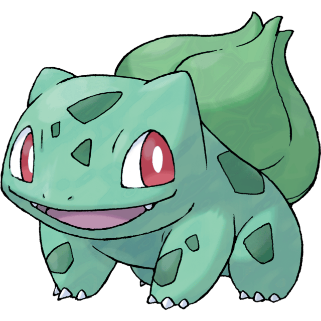 Classic Bulbasaur Pokemon pfp with green skin and leaf bulb on a nostalgic Gen 1 background for retro avatar profiles