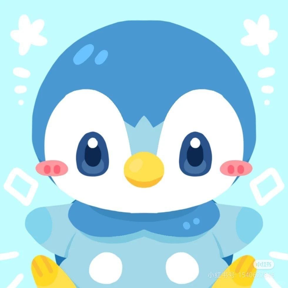 Kawaii Piplup Pokemon pfp featuring a chubby blue penguin design with a proud expression for cute TikTok avatars