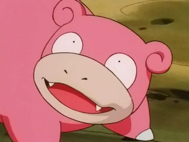 Slowpoke Pokemon pfp with dopey half-asleep expression for funny meme profile pictures on Discord and TikTok