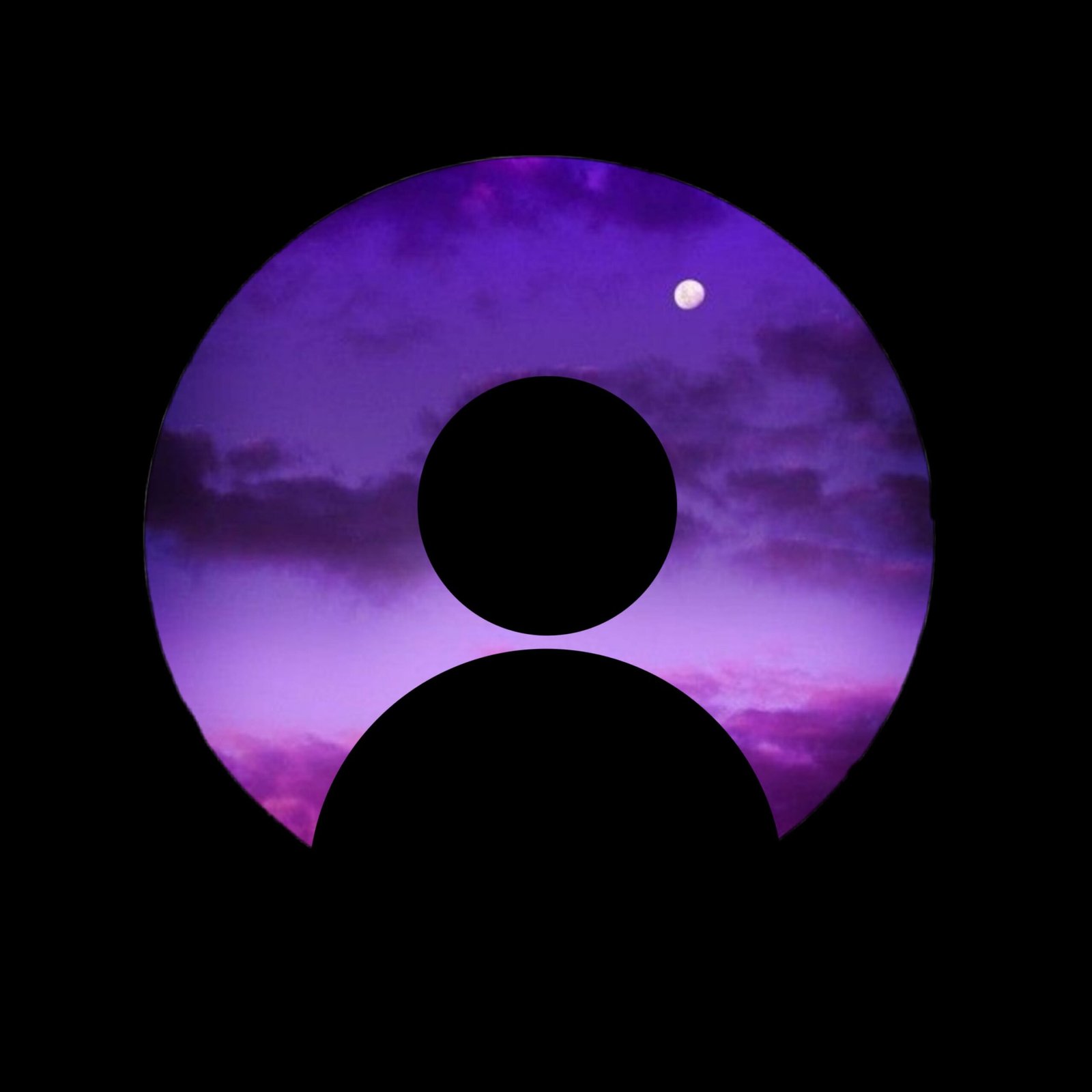 Clean gradient purple pfp icon for sleek TikTok, Instagram, and Discord avatars