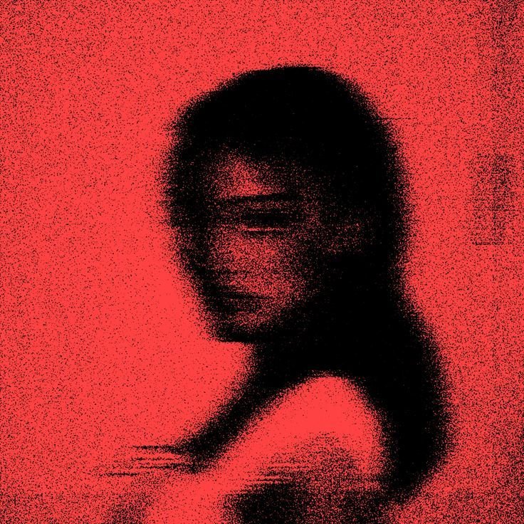 Minimal red pfp icon with circular shadow design for clean Discord and Instagram profiles
