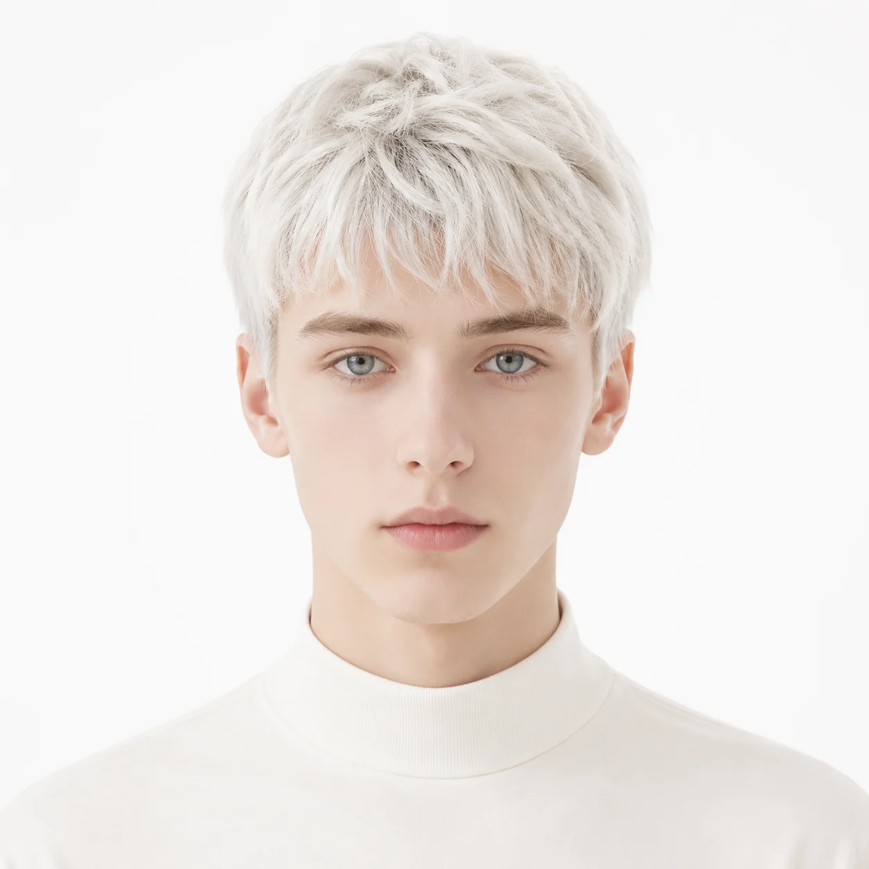 Minimalist white pfp with center focus and clean aesthetic details for a polished profile picture