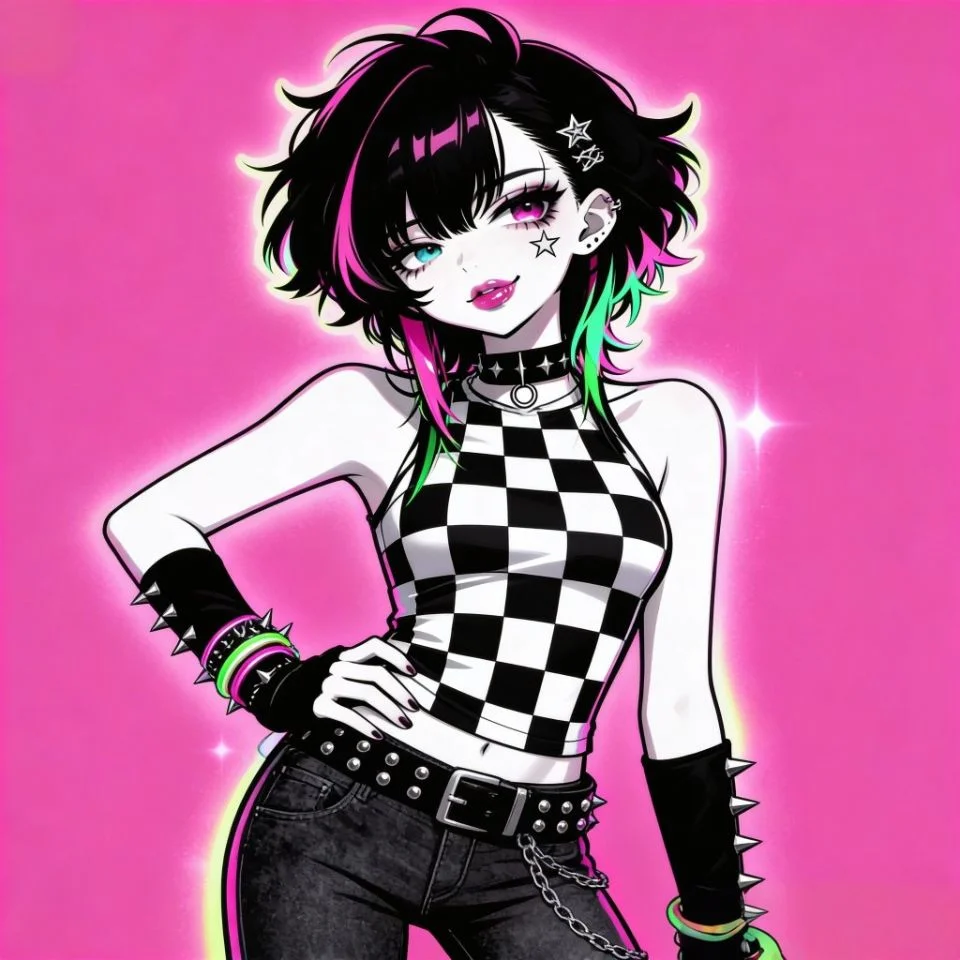 Y2K profile picture with zebra background and flash styling for scene emo avatar themes