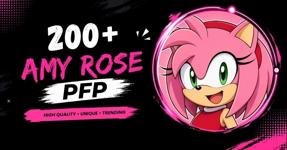 200+ Amy Rose PFP: Cute, Aesthetic, Matching, Dark, Y2K & Discord