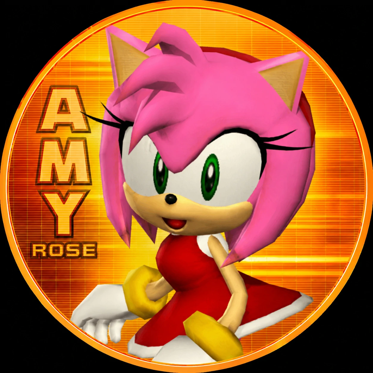Y2K Sonic Adventure Amy Rose classic PFP icon.