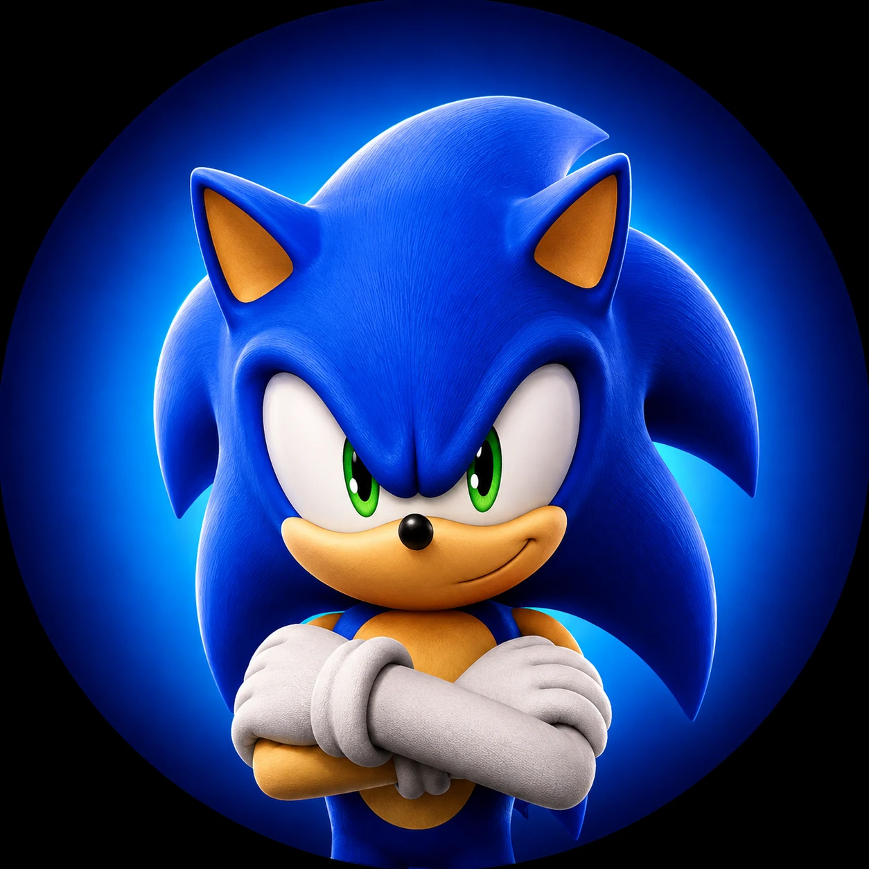 Center framed Sonic PFP ideal for Discord and Steam.