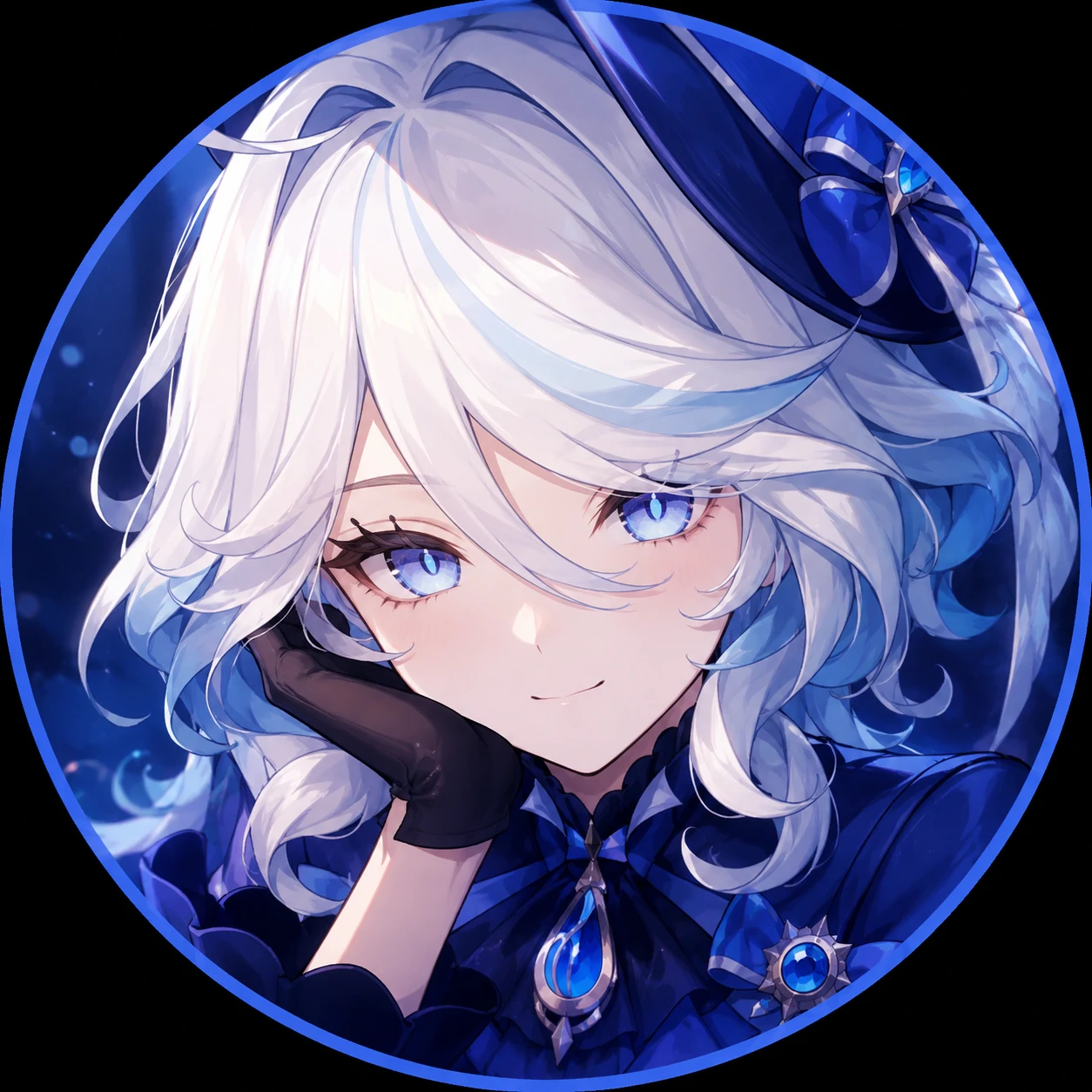 furina-discord-pfp-expression-focus Furina Discord pfp focused on expression with clean anime eye contact