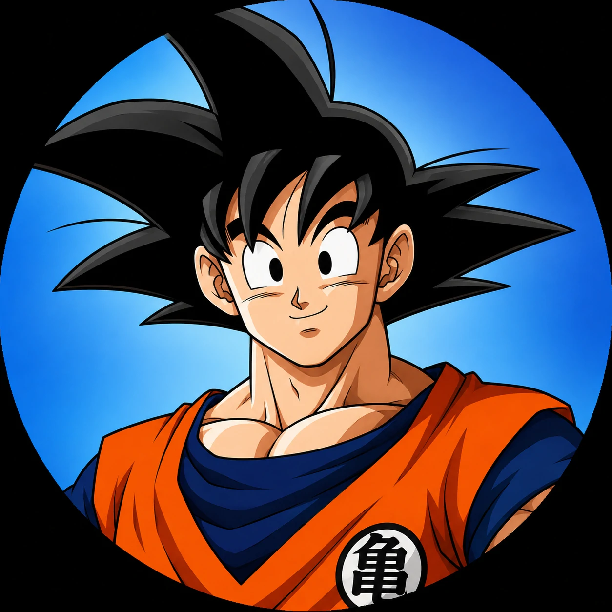 Classic orange gi Goku PFP cropped for Discord, anime avatar