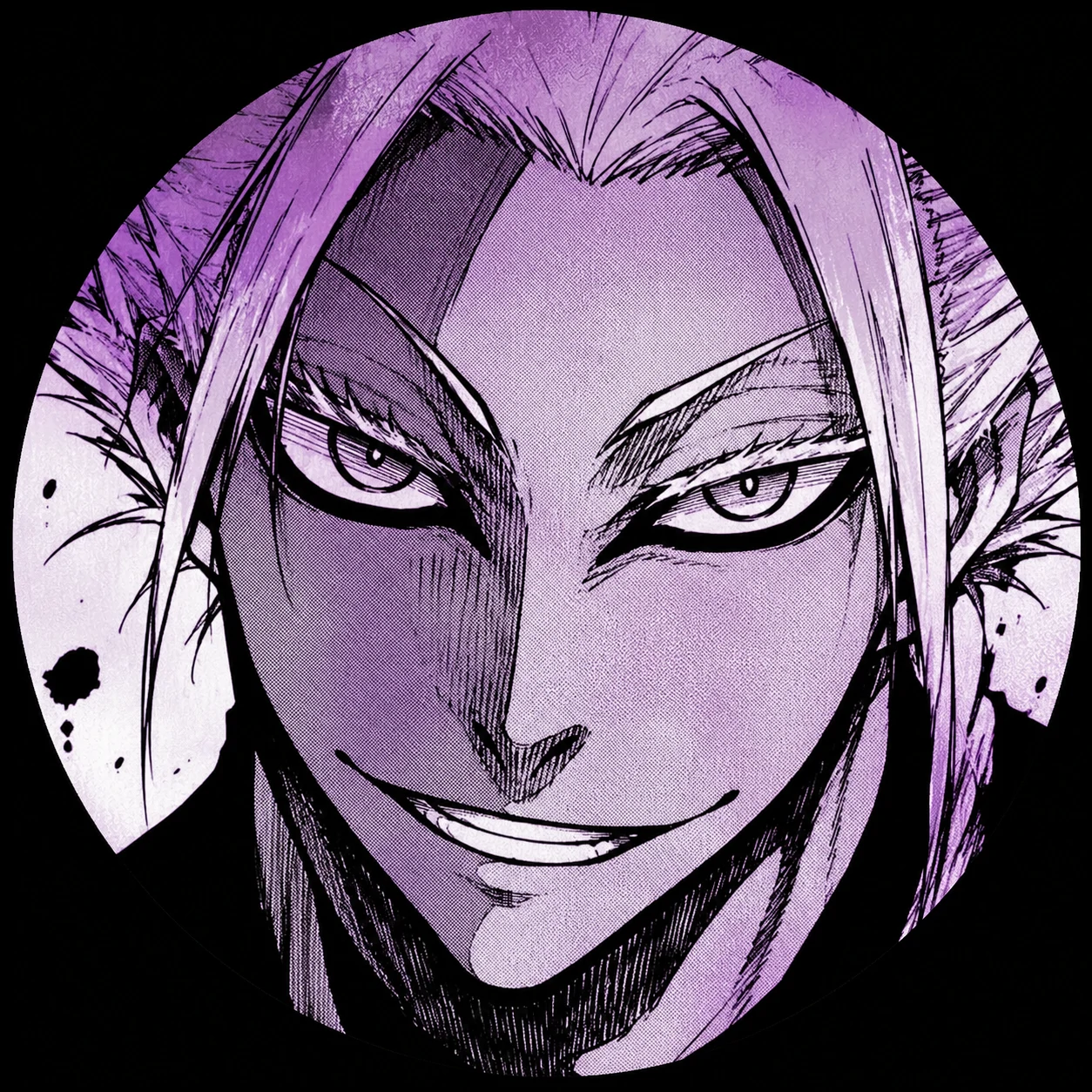 Cropped manga face of Shidou used as a compact anime icon