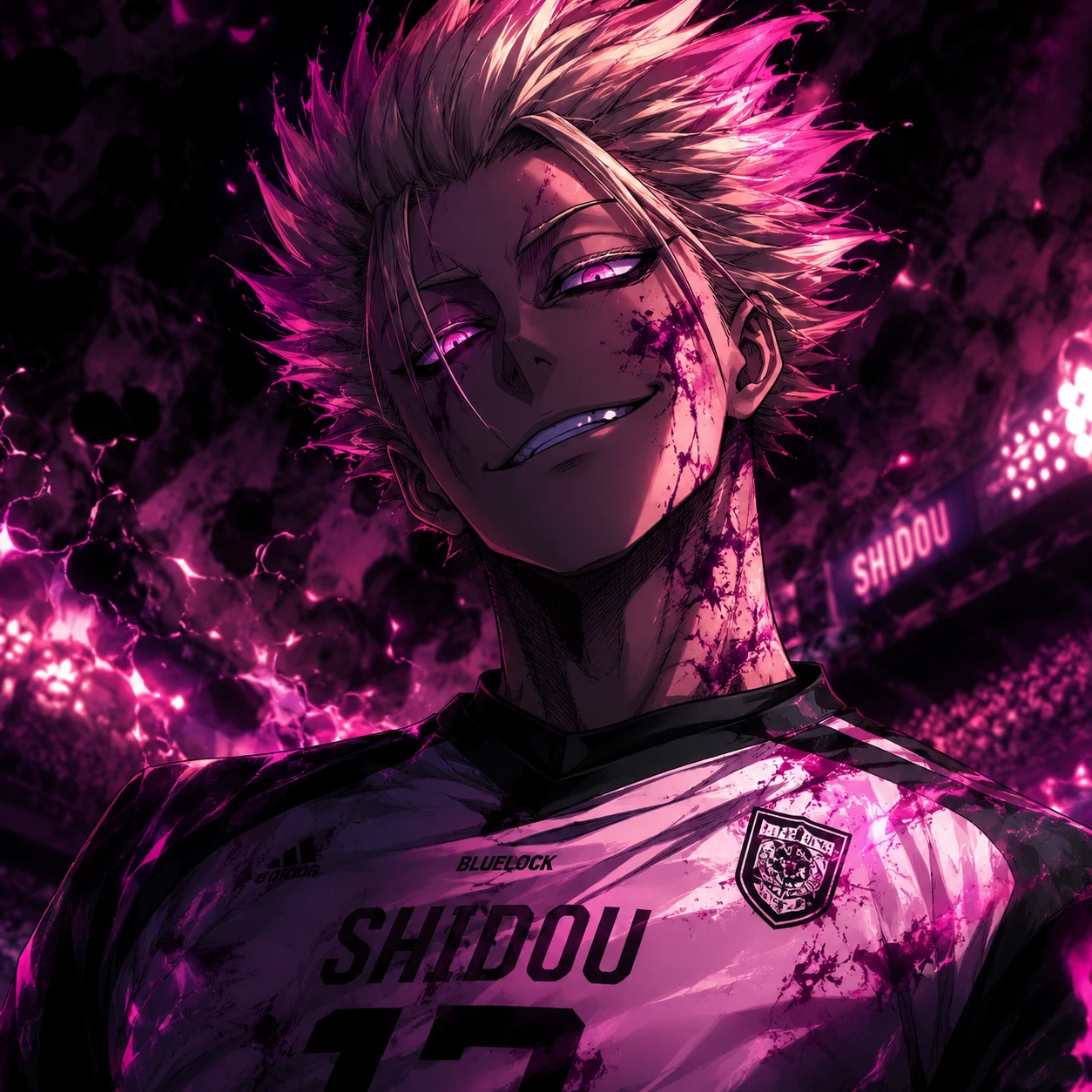 Vertical 4K Shidou artwork cropped into a high-detail profile picture
