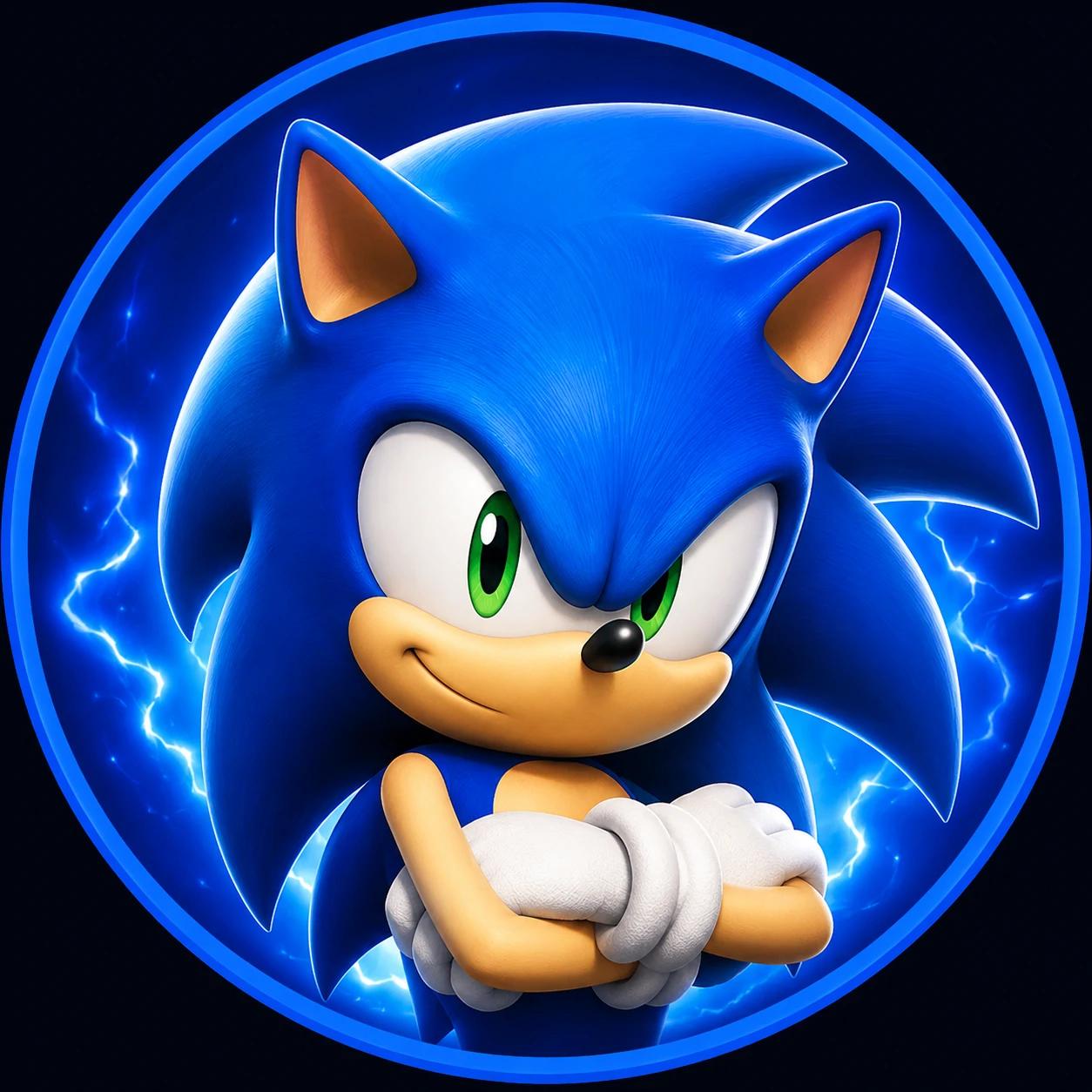 HD Sonic Discord avatar clean and balanced for small sizes.