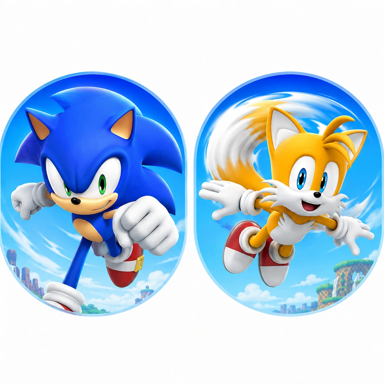 Sonic and Tails matching icons for duo accounts.