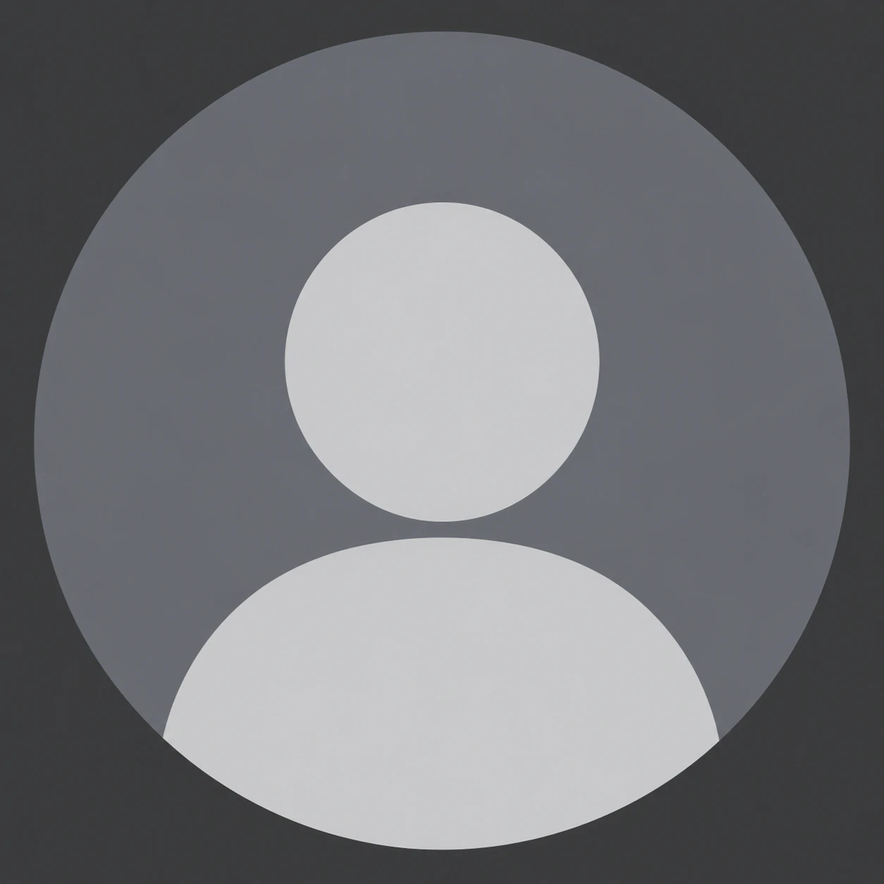 Grey default avatar icon styled as an unknown caller pfp.